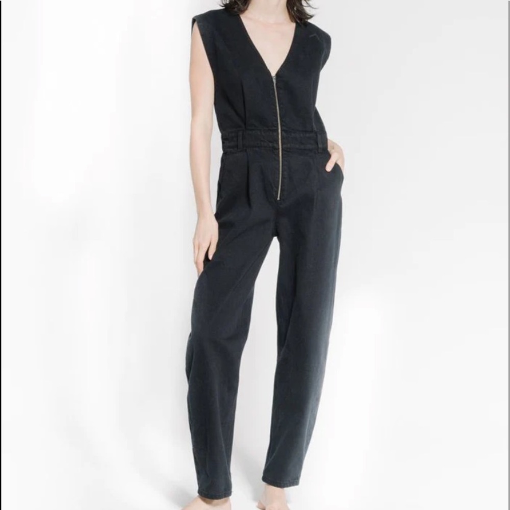 NWT - THRILLS CRESCENT SLEEVELESS COVERALL - BLACK RINSE - US M